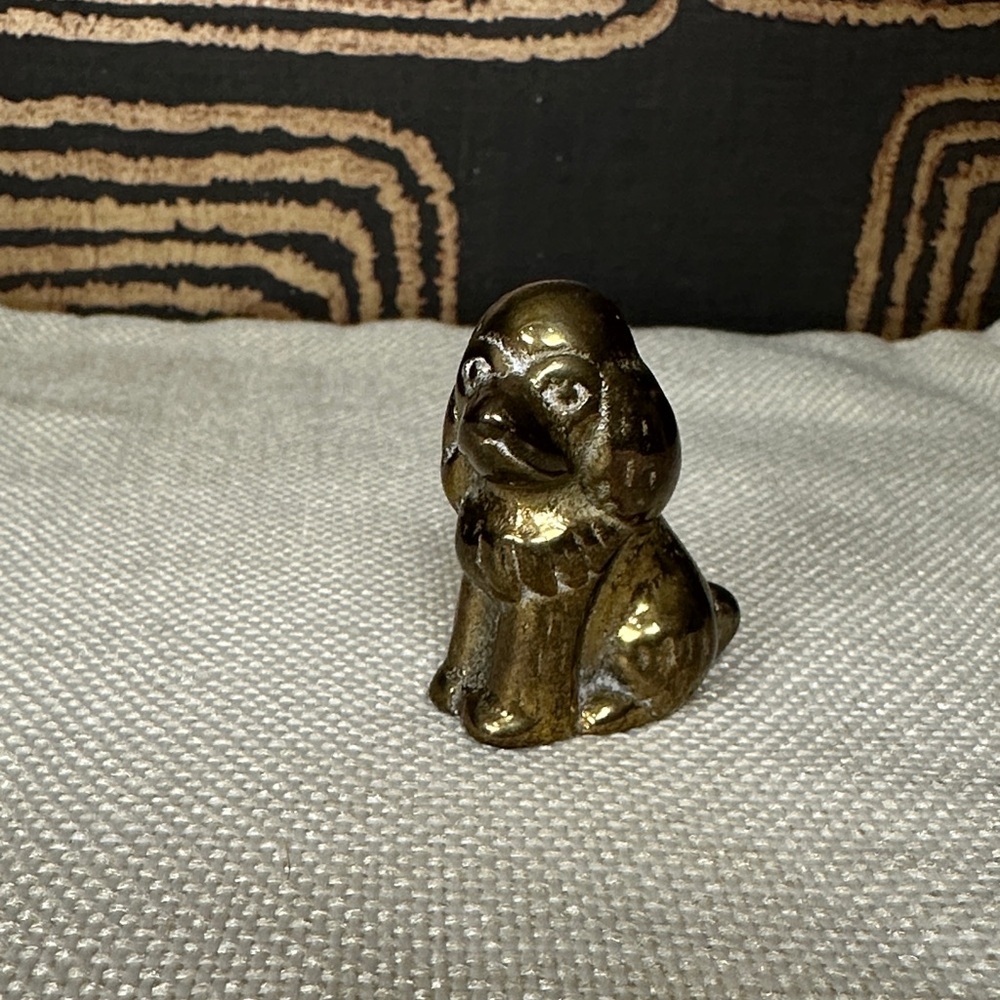 Gold Dog Figurine